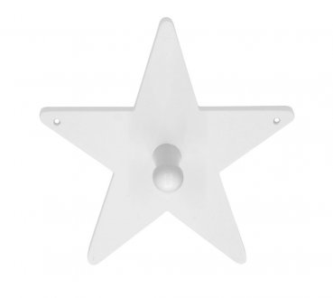 Kleiderhaken 'Star' weiß 14cm Kidsconcept